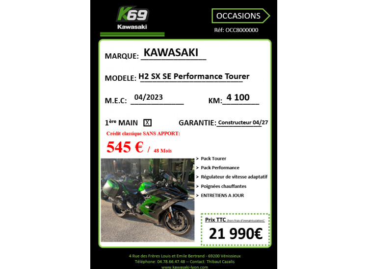 KAWASAKI H2 SX SE