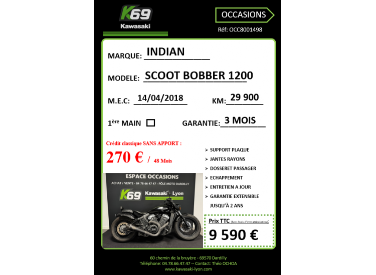INDIAN SCOUT BOBBER 1200