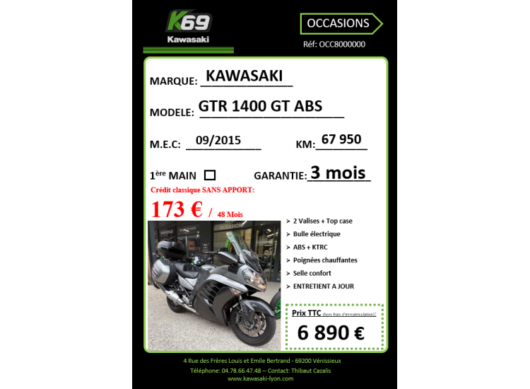 KAWASAKI GTR 1400 ABS