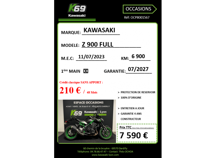 KAWASAKI Z900 FULL
