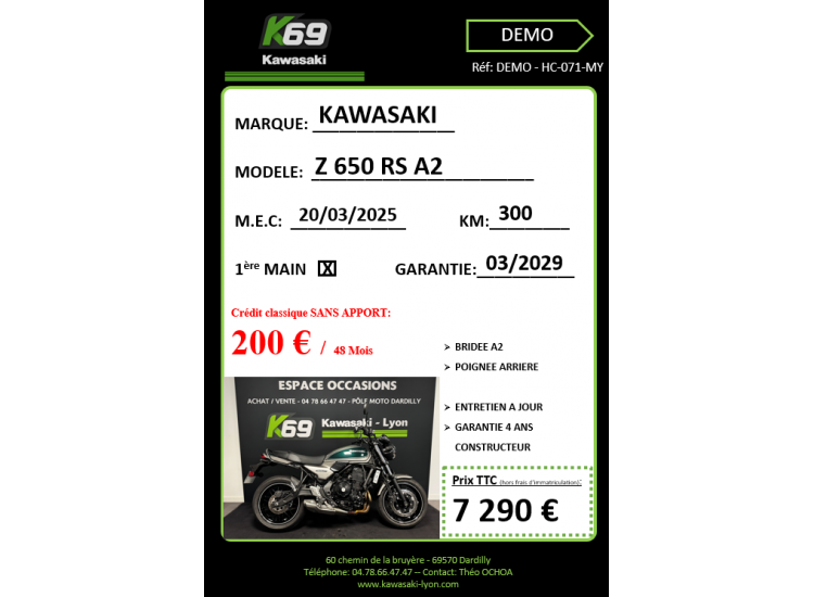 KAWASAKI Z650RS A2