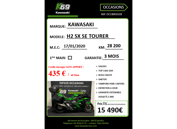 KAWASAKI Ninja H2 SX SE TOURER