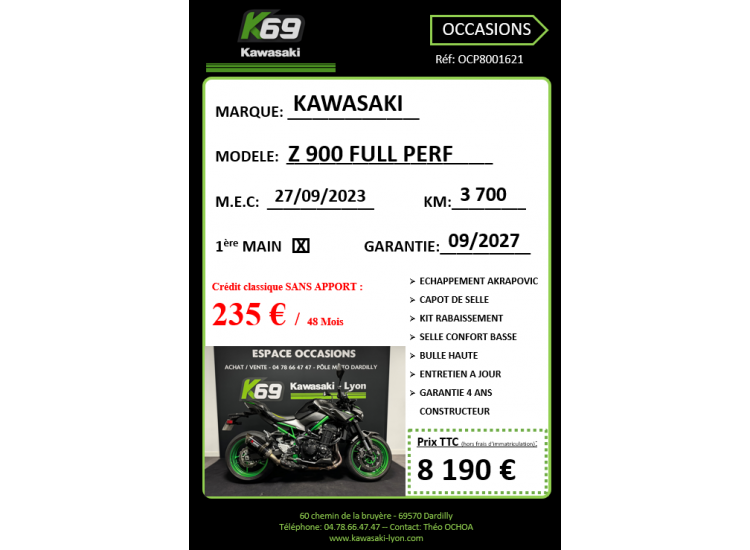 KAWASAKI Z 900 FULL PERFORMANCE