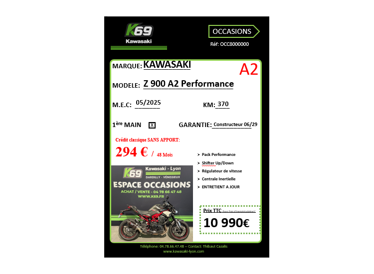 KAWASAKI Z 900 70Kw A2