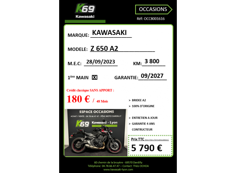 KAWASAKI Z650 A2