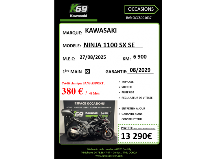KAWASAKI NINJA 1100 SX SE