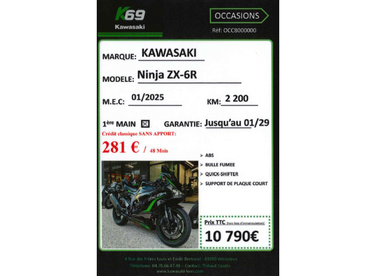 KAWASAKI ZX-6R 636