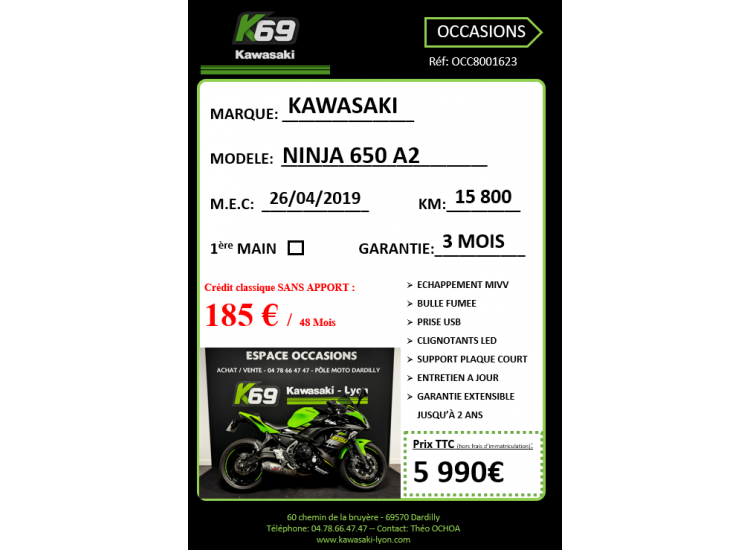 KAWASAKI NINJA 650 A2