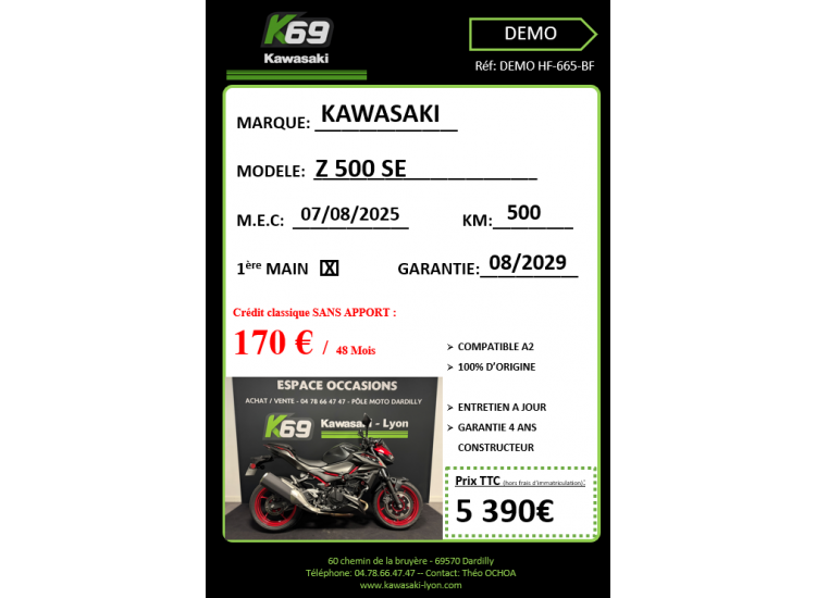 KAWASAKI Z500 SE