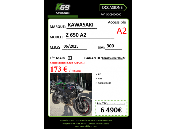 KAWASAKI Z 650 A2