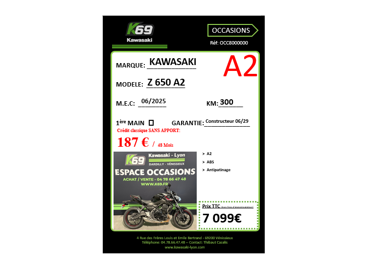 KAWASAKI Z 650 A2